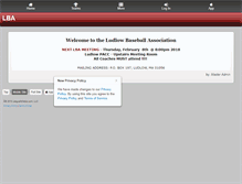 Tablet Screenshot of ludlowbaseball.org